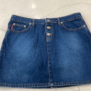 Bongo denim miniskirt. Button Fly